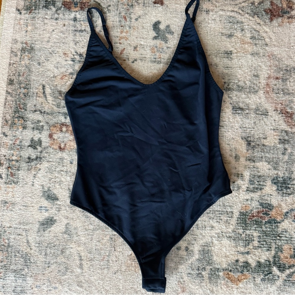Free People Navy Bodysuit